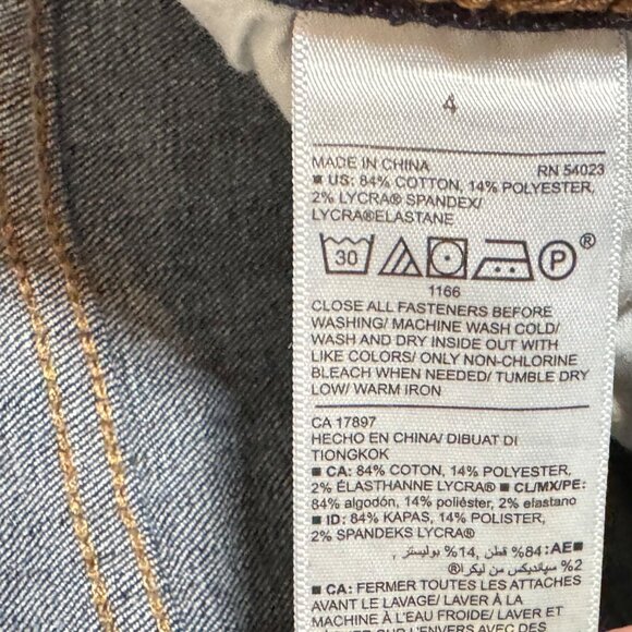 Old Navy Curvy Boot-Cut Womens Jeans Size 8 Dark Wash Denim - Picture 4 of 4